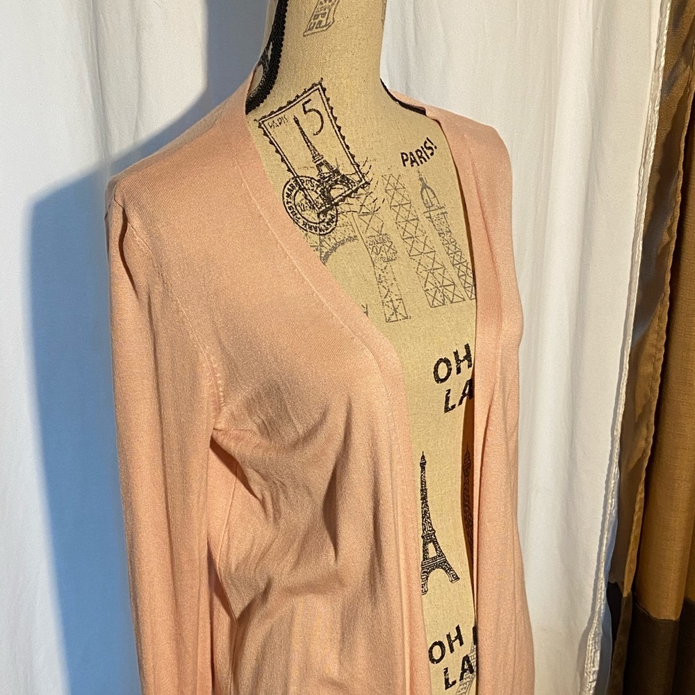 Rose Pink cardigan sweater with Bows